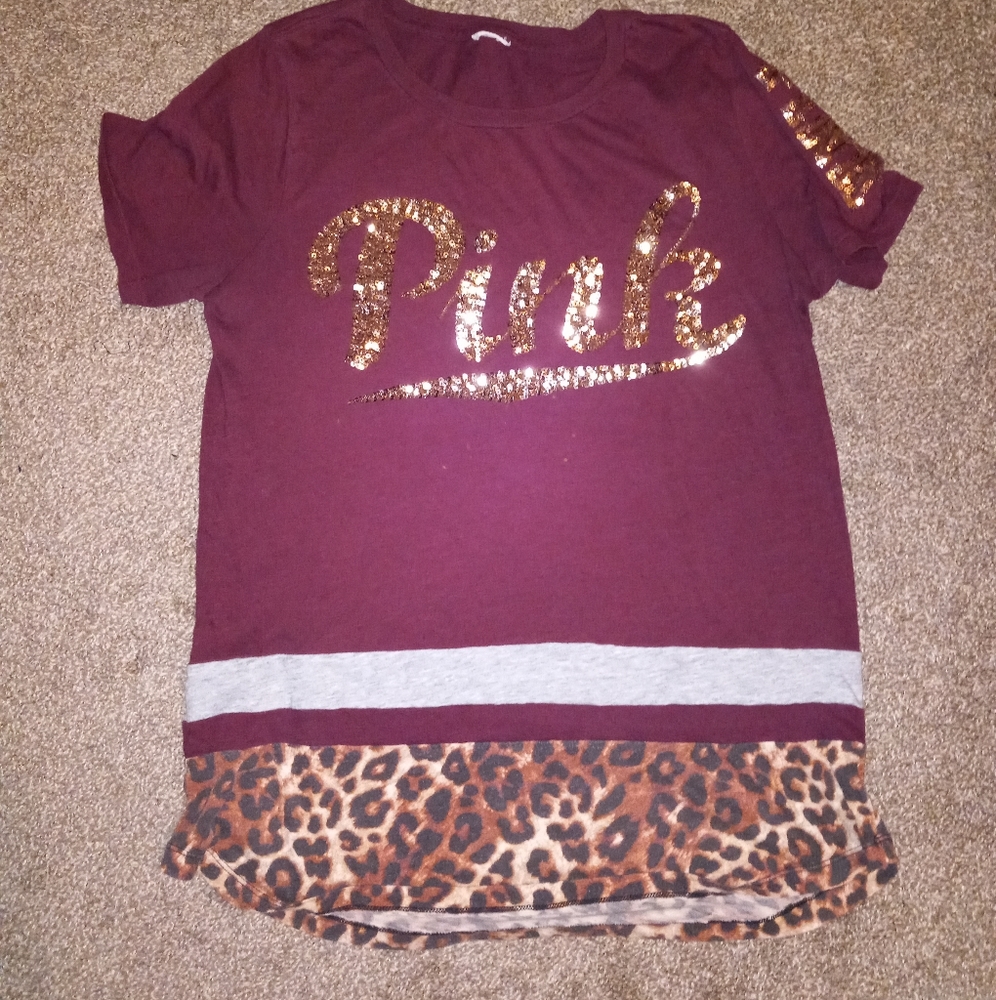 Vs pink shirt size lage